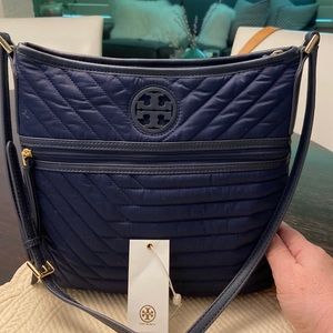 Authentic Tory Burch Crossbody Nylon and Leather